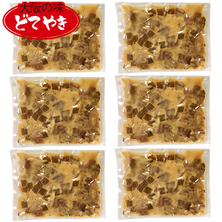 国産牛すじのどてやき６袋