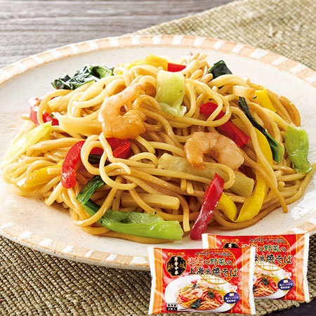 オイスターソース香る海老と野菜の上海風焼そば