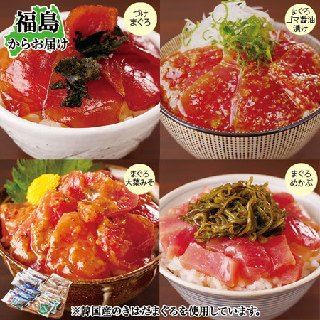 ４種のまぐろ漬け丼の具セット