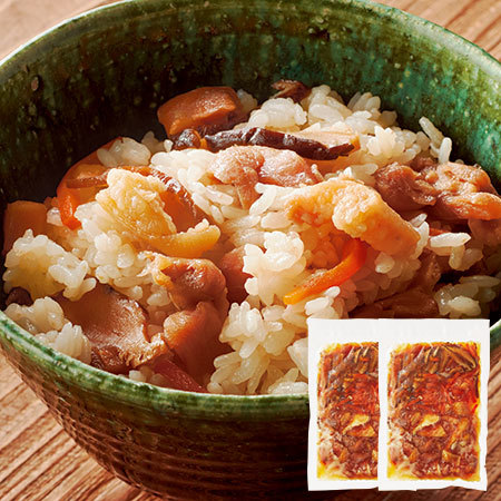 国産鶏のこく旨かしわめしの素２袋