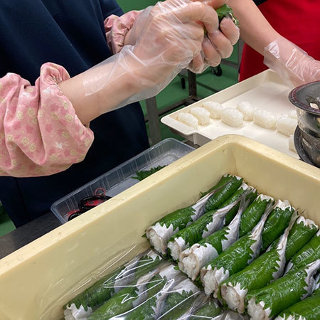 宮野浦の真あじ青しそ寿司１６