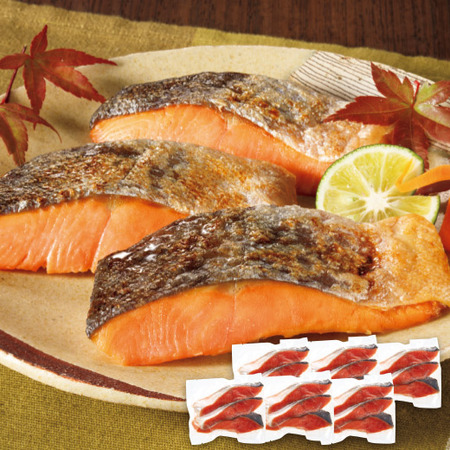 三陸産　銀鮭寒風干し６袋