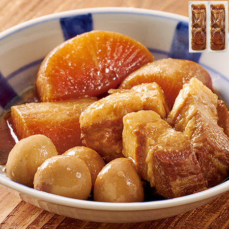 湯浅醤油でこっくり炊いた豚玉だいこん煮２袋