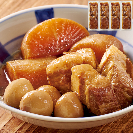 湯浅醤油でこっくり炊いた豚玉だいこん煮４袋