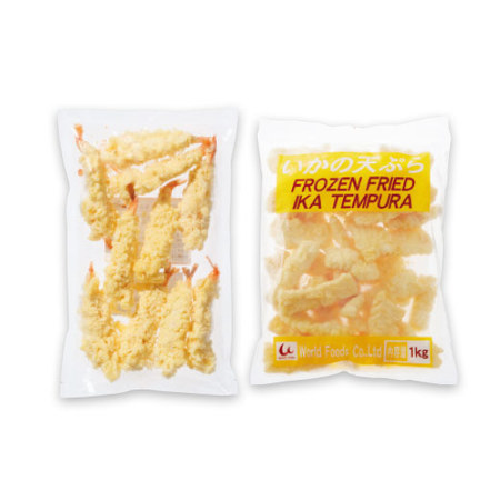 お徳用！えびの天ぷらといかの天ぷらコンビ