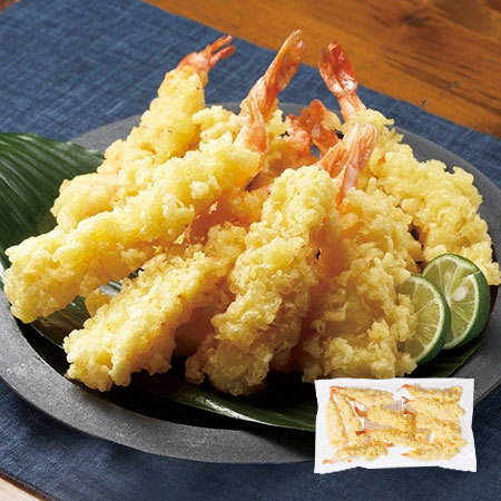 お徳用！えびの天ぷらといかの天ぷらコンビ
