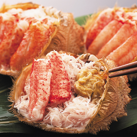 ≪お歳暮ギフト≫大型サイズの毛ガニの甲羅盛２個