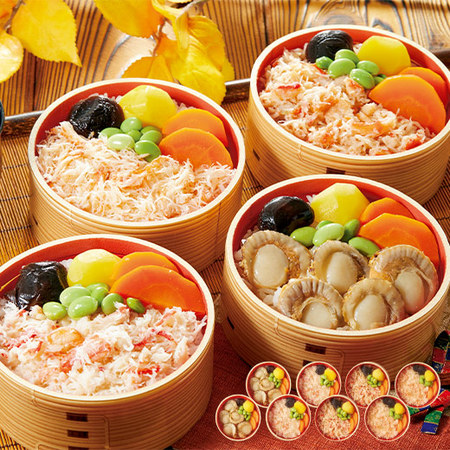 ≪お歳暮ギフト≫海の幸４種のわっぱ飯セット２セット