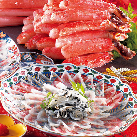 ≪お歳暮ギフト≫かに脚ととらふぐ豪華絢爛セット１