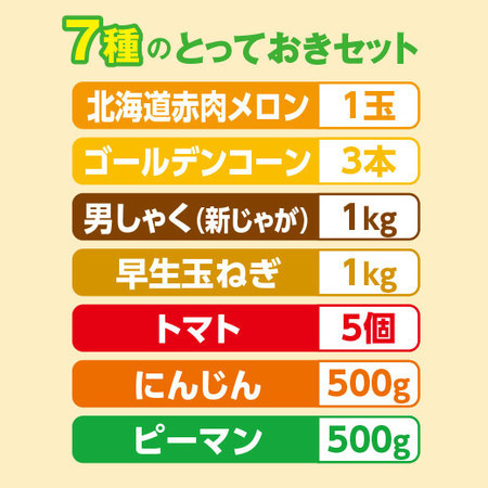 北海道　とっておき野菜セット　８月下旬―９月上旬お届け