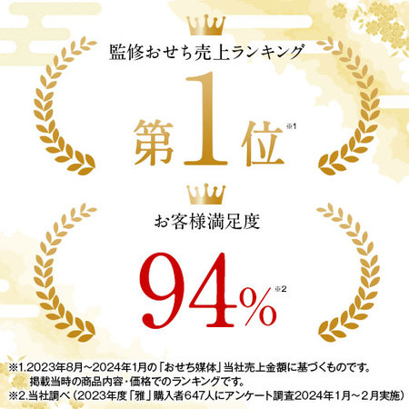 ≪ＷＥＢ限定★４,０００円引き！≫はり清監修おせち雅（和三段重）【１２月２９日お届け】