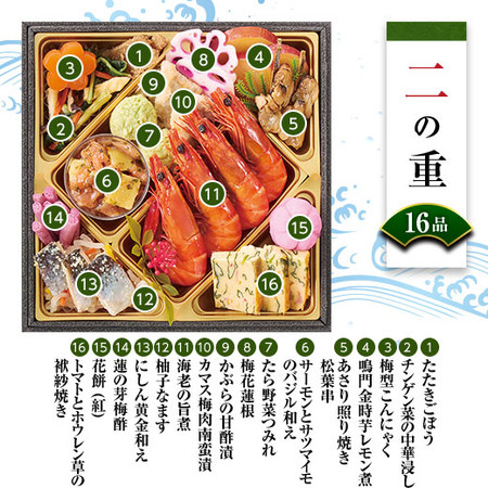 プレゼント付！「蔵」監修おせち漣味（海鮮三段重）【１２月２９日お届け】