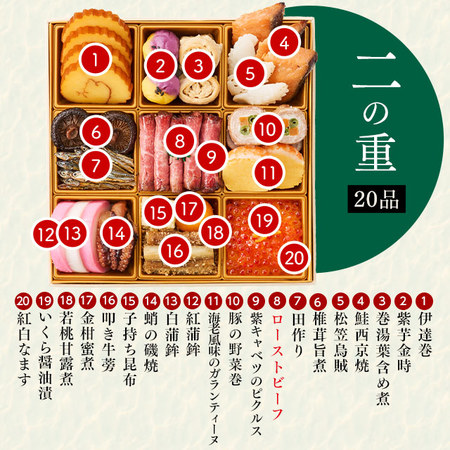 プレゼント付！速水もこみち監修おせち稀翠（和洋二段重）【１２月２９日お届け】