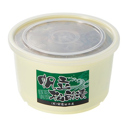 帆立松前漬７５０ｇ×１樽【お正月期間お届け】