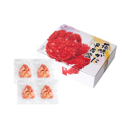 北海道産花咲ガニ甲羅盛　４個【お届け期間指定可】