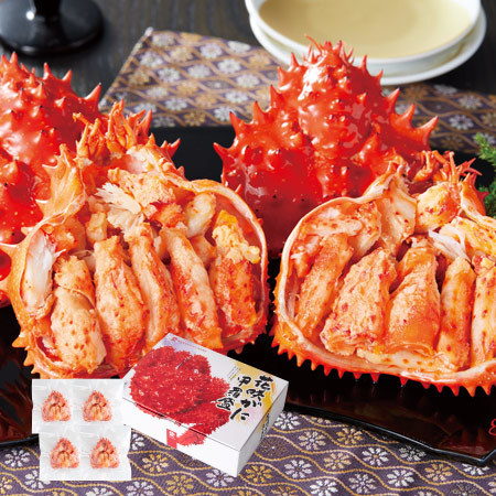 北海道産花咲ガニ甲羅盛　４個【お届け期間指定可】
