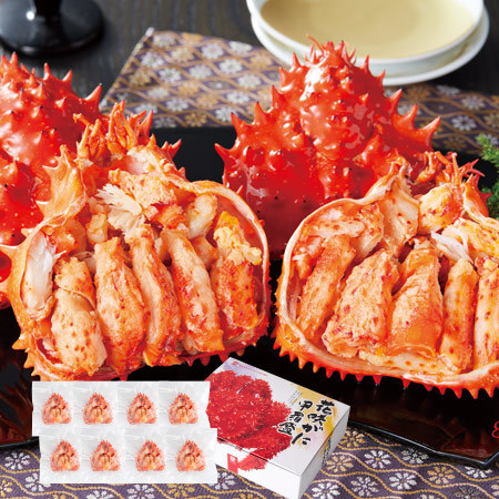 北海道産花咲ガニ甲羅盛　８個【お届け期間指定可】
