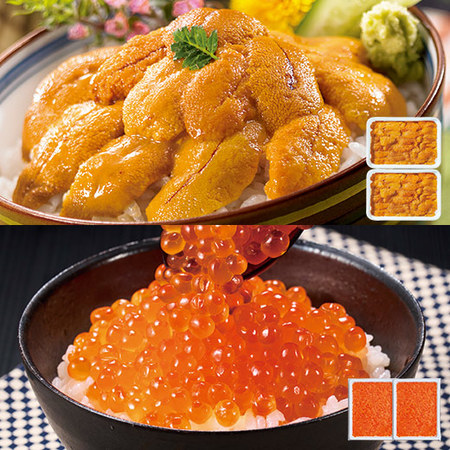 大粒いくら＆うにセット　１セット【お届け期間指定可】