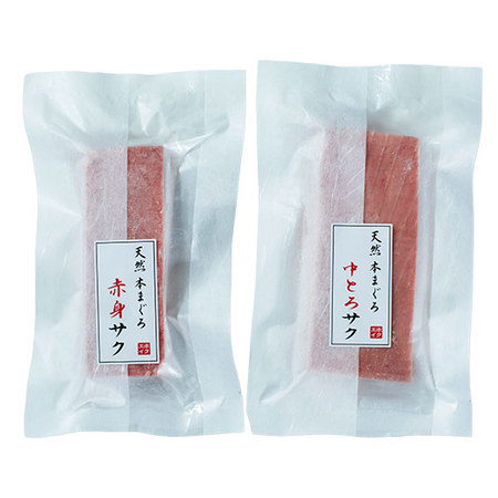 築地ホクエイ　まぐろ屋の天然本まぐろ柵【お届け期間指定可】