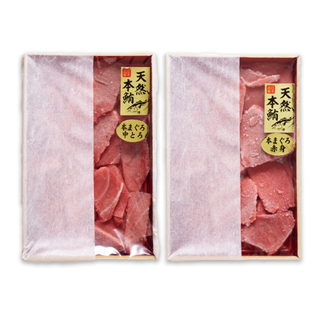 築地ホクエイ　まぐろ屋の天然本まぐろ切り落とし【お届け期間指定可】