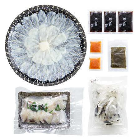 とらふぐ料理セット　２～３人前【お届け期間指定可】