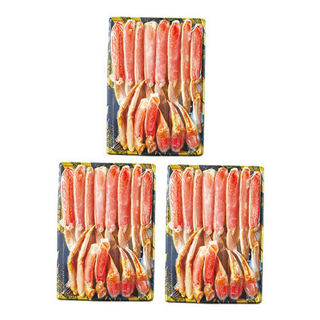 生ズワイガニ半むき身（生食可）　２．４ｋｇ【お届け期間指定可】