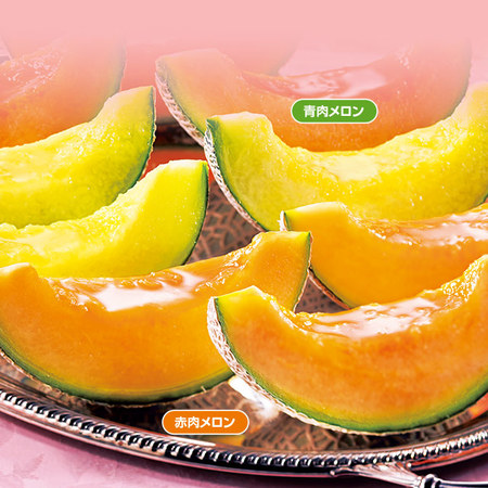 北海道メロン２種食べ比べセット　７月中旬－８月上旬お届け