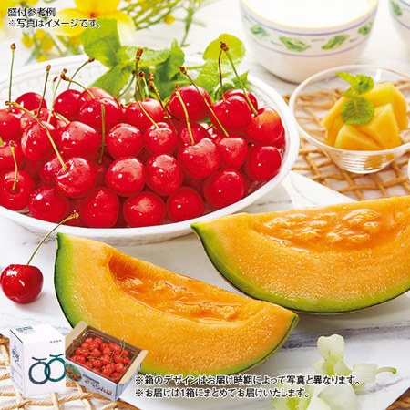 夕張メロン（良品１玉１．３ｋｇ前後）＆紅秀峰（５００ｇ前後）セット　７月中旬－７月下旬お届け