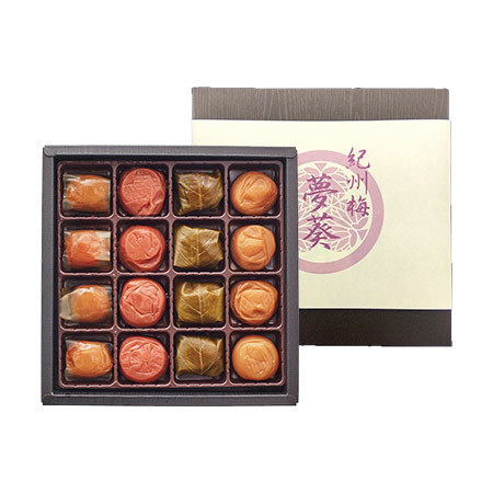 紀州南高梅　夢葵　彩の舞　４種１６粒【お届け期間指定可】