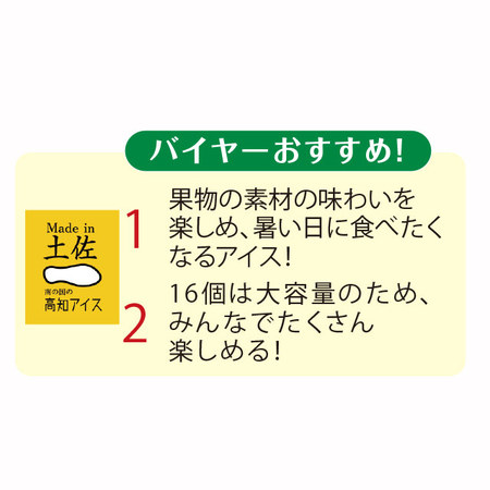 高知アイス　柑橘セット　４種　計１６個【お届け期間指定可】