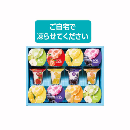 凍らせて食べる　アイスデザート－国産フルーツ入り－　５種　計１２個【お届け期間指定可】