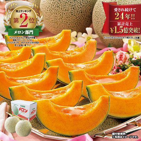 三浦さんのメロン（２玉）計３．２ｋｇ前後