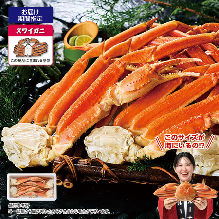 特大！ボイルズワイガニ脚　２．０ｋｇ【お届け期間指定可】