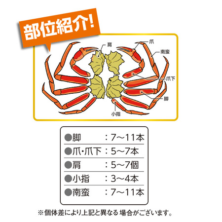 特大！ボイルズワイガニ半むき身　１．０ｋｇ【お届け期間指定可】
