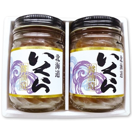 【お歳暮ギフト】いくら醤油漬け８０Ｇ×２本（瓶詰）