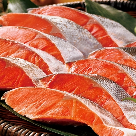 紅鮭切身１０切