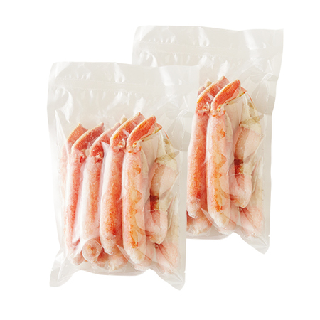 【お歳暮ギフト】ボイル大ズワイガニ爪肉＆むき脚セット１．１ｋｇ