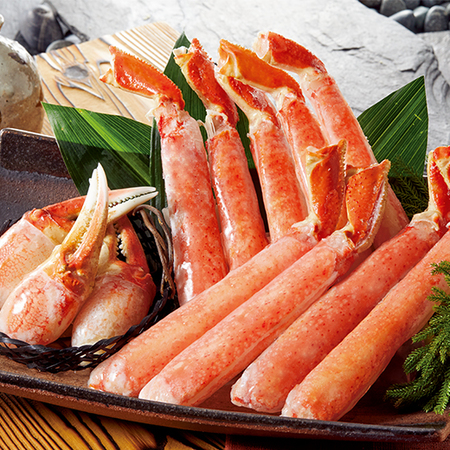 【お歳暮ギフト】ボイル大ズワイガニ爪肉＆むき脚セット１．１ｋｇ