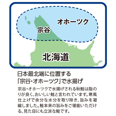 ≪お歳暮ギフト≫宗谷・オホーツク産新巻鮭寒風　３Ｌ