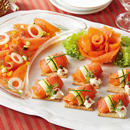 【お歳暮ギフト】スモークトラウトサーモンスライス５００ｇ