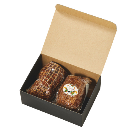 【お歳暮ギフト】イベリコ豚肩ロースと国産豚モモの焼豚セット