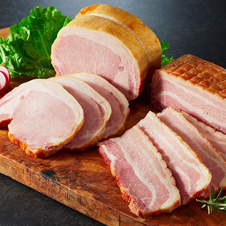 ≪お歳暮ギフト≫熟伝ロースハムと薫る乾塩ベーコンのセット