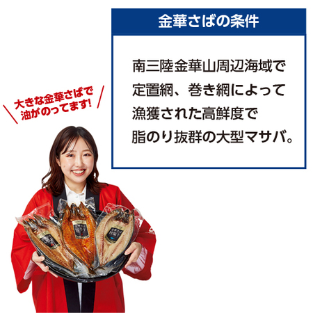 ≪お歳暮ギフト≫三陸産　金華さば３種詰め合わせ