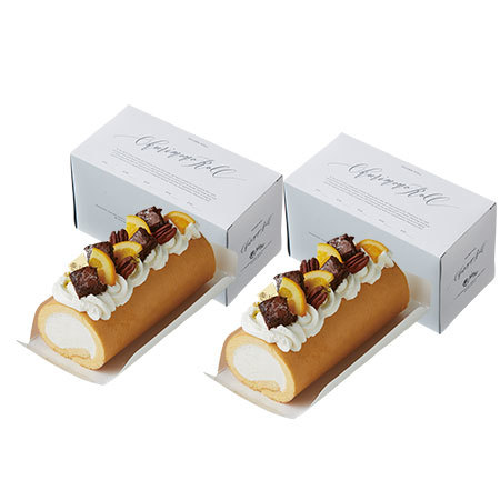 ≪ＷＥＢ限定★約３６％オフ！≫堂島バニラロール　ショコラオランジュデコレーション２本セット