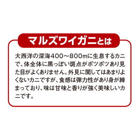 早期）マルズワイガニ肩脚肉２キロ