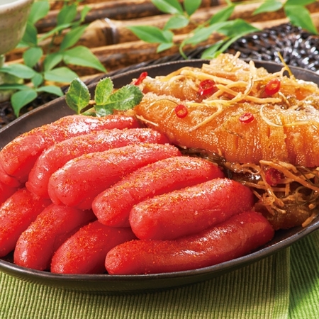 ≪超早割★１００円オフ　お歳暮ギフト≫博多の味辛子明太子と数の子松前セット（１本物）計１．１ｋｇ