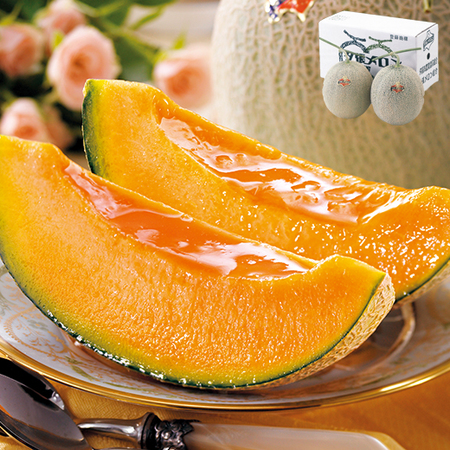 ≪早割★５４０円引き！お中元ギフト≫夕張メロン（２玉・４．０ＫＧ）良品　７月上旬―７月下旬お届け