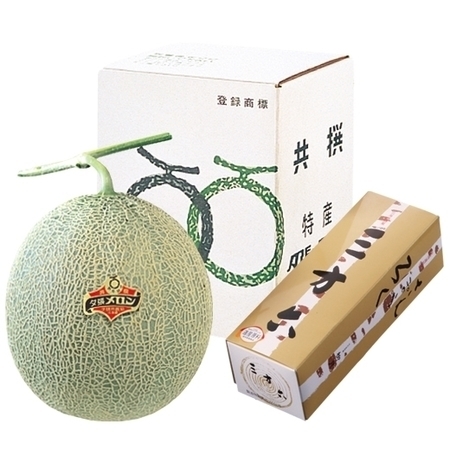 ≪早割★５４０円引！お中元ギフト≫夕張メロンと三方六セット　７月上旬ー８月上旬お届け