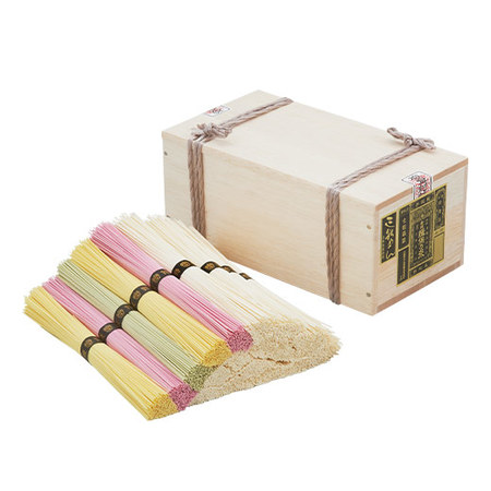 ≪早割★３２４円引き！お中元ギフト≫揖保乃糸素麺　特級品三彩麺（縄縛り）