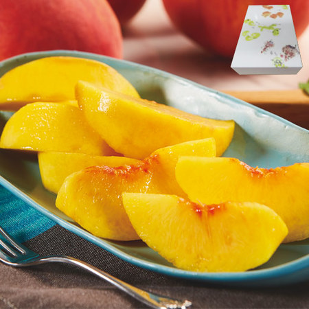 ≪早割★２１６円引！お中元ギフト≫山形県産のおいしい黄色い桃　８月下旬―９月上旬お届け